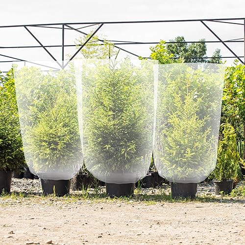 Miniatura 6 de 6 fundas de invierno para plantas de invierno, protección contra congelación, pequeñas bolsas de plástico transparente, bolsas de refugio, tela