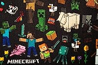 Vista 4 de Minecraft Mob - Alfombra de área estampada Tapete de interior, alfombras decorativas para sala de estar y dormitorio, decoración del hogar