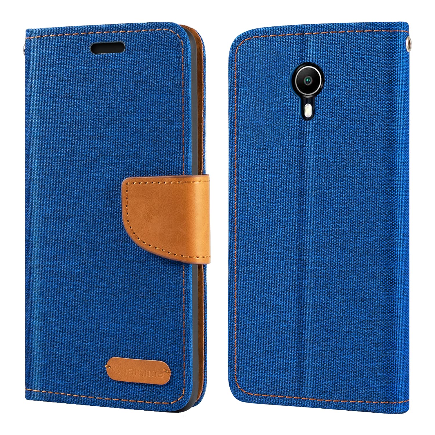 Custodia Flip In Tessuto Oxford E PU Per Oukitel WP35 – Con Tasche Per Carte, Chiusura Magnetica E Funzione Supporto