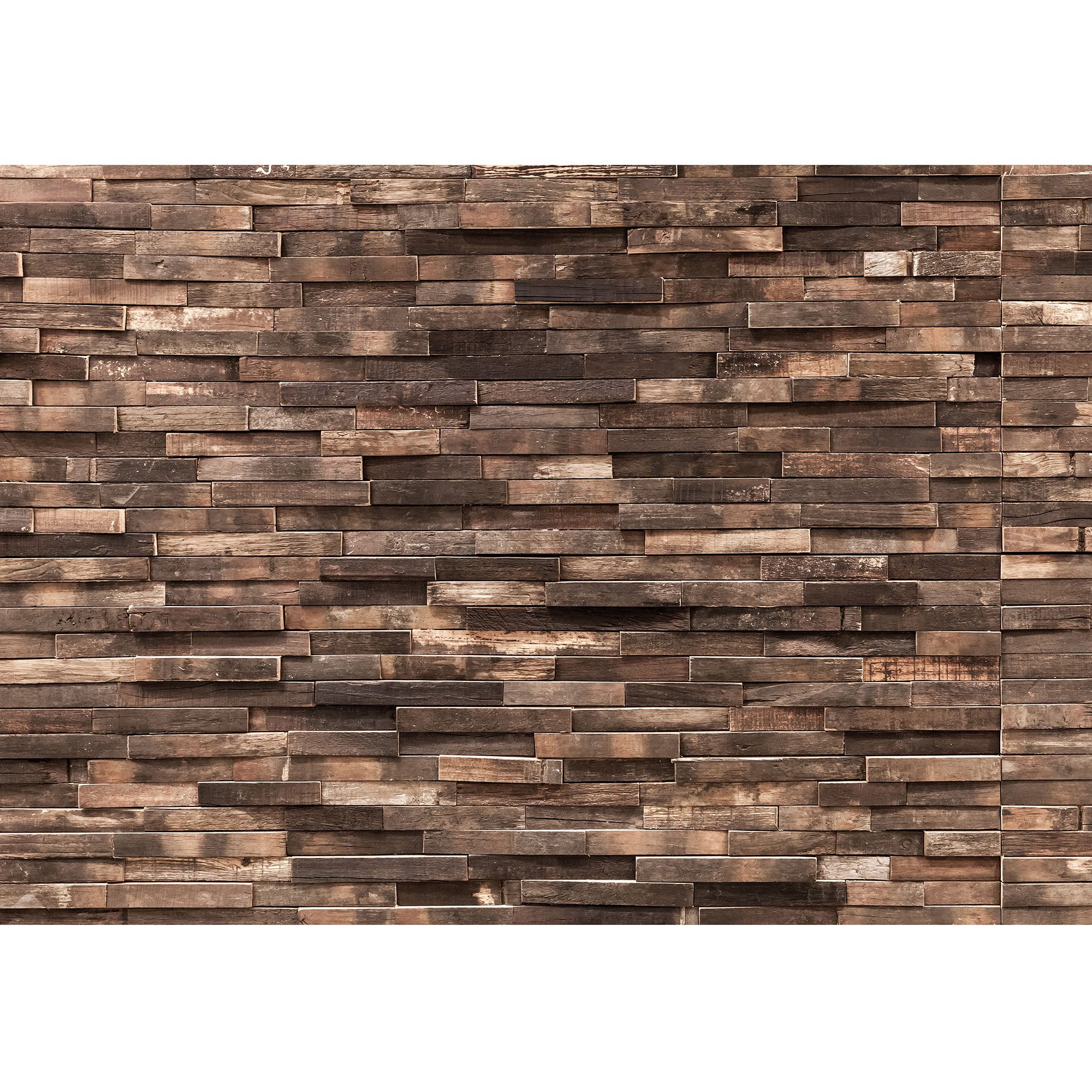wall26 Wall Mural Brown Retro Wood Textured Paneling Removable Self-Adhesive Large Wallpaper - 66x96 inches