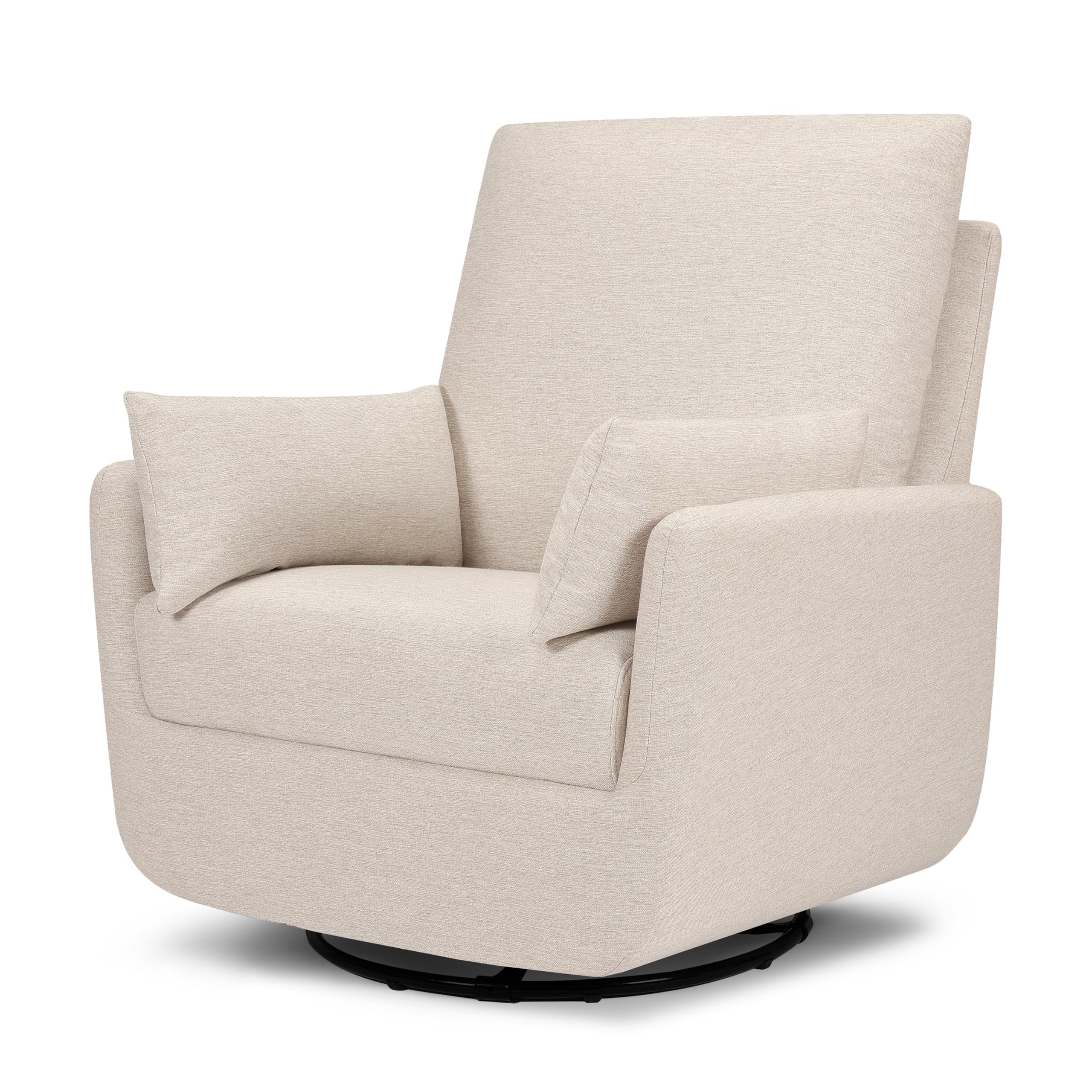 Davinci Juno Swivel Glider in Beach, Greenguard Gold & CertiPUR-US Certified