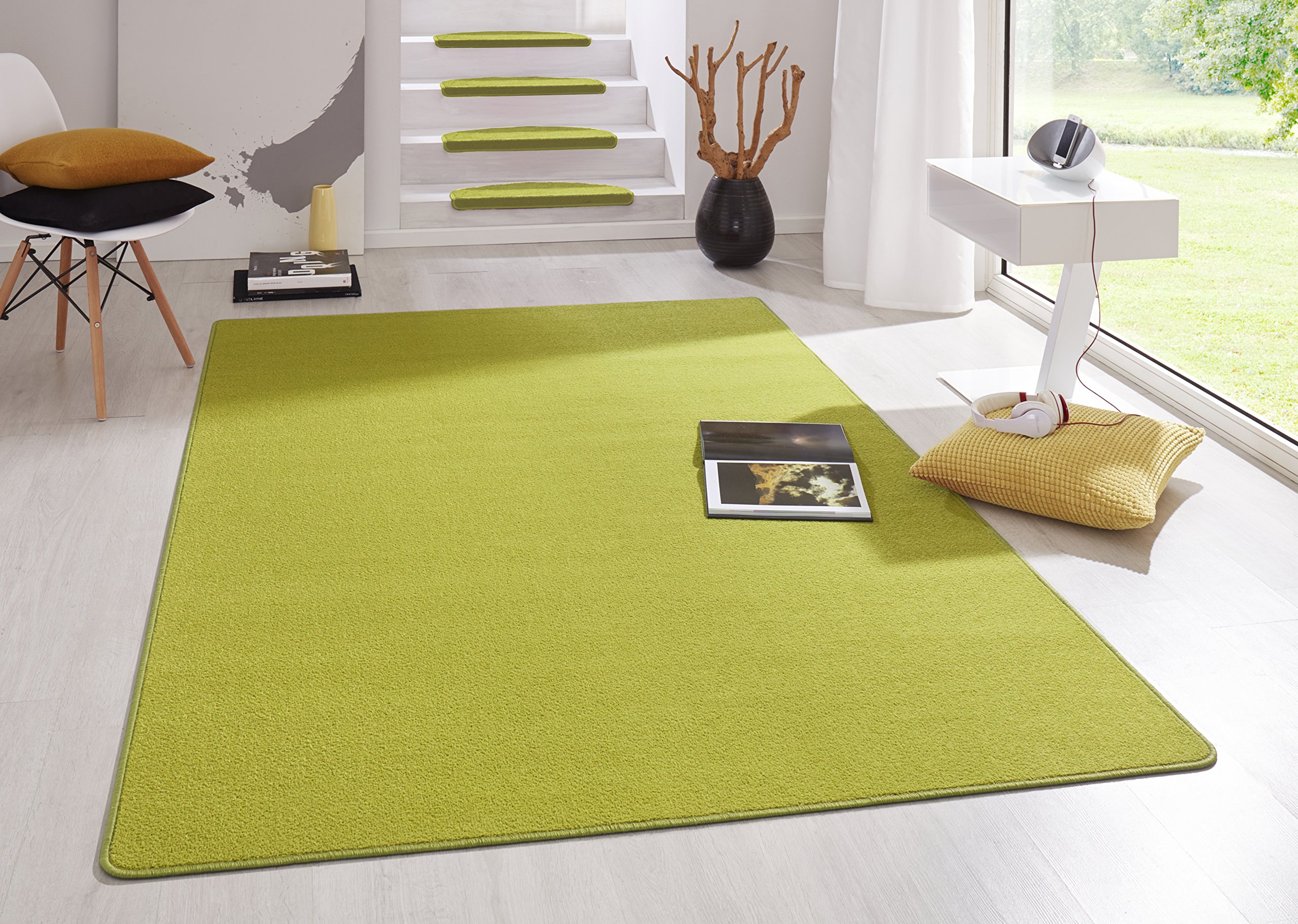 Hanse Home Indoor Teppich Fancy – Wohnzimmerteppich einfarbig Modern Velours Teppich