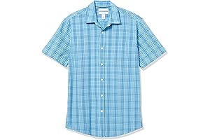 Men's Regular-Fit Short-Sleeve Camp Shirt