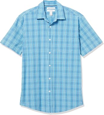Amazon Essentials Men's Short-Sleeve Casual Poplin Shirt