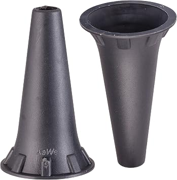 HealthSmart Disposable Otoscope Tips Ear Specula for KaWe PICCOLIGHT Otoscope 4.0mm, Black, 100 Count
