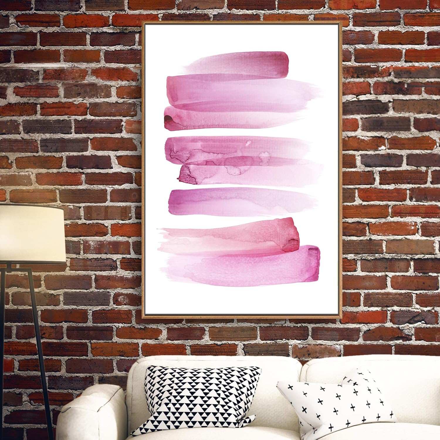 wall26 フローティングフレーム入りキャンバスウォールアート リビングルーム/寝室用 水彩キャンバスプリント ホームデコレーショ