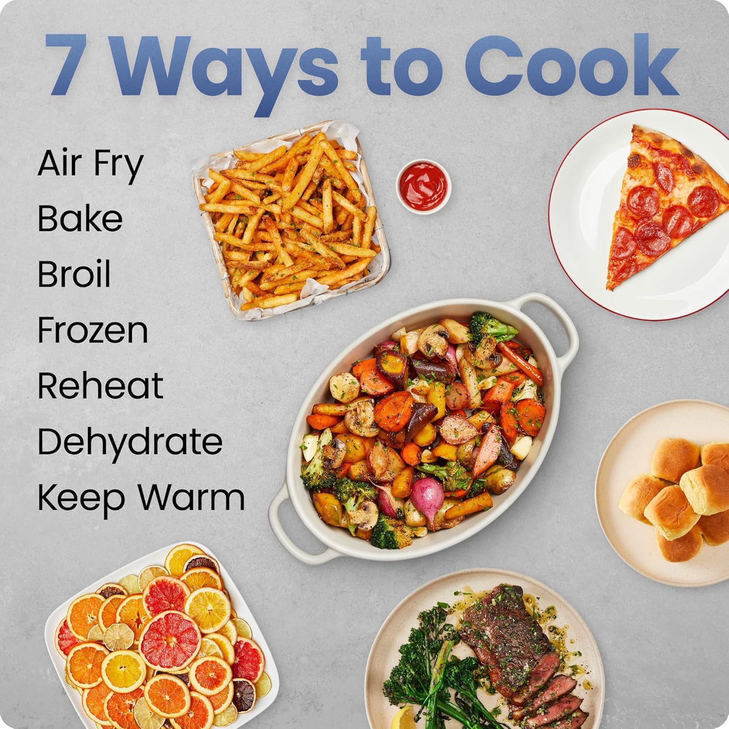 Close-up of Chefman TurboFry digital touch controls showing time and temperature settings
