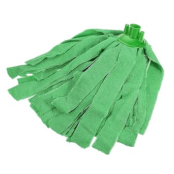 MECCANIXITY Microfiber Cloth Mop Heads Replacement 31cm Length for Wet/Dry Mop Floor Cleaning Pads, Green