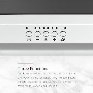 Russell Hobbs TRL9300BKR 2-Slice Glass Accent Long Toaster, Black & Silver