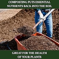 Vista 25 de Bamboozle Countertop Compost Bin Kitchen 1 Gallon Odorless Composting Bin with Filters Indoor Compost Bin with Lid Plant Based Kitchen