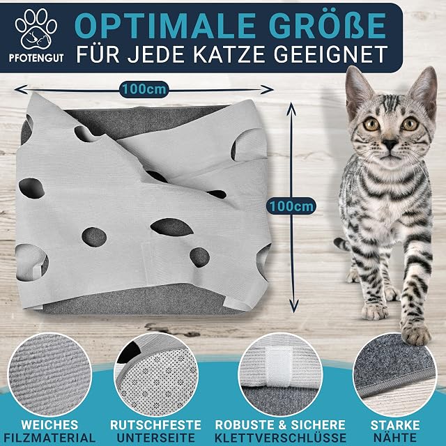 Foto 4 de 7 de PFOTENGUT® Alfombra para gatos [100 x 100 cm]