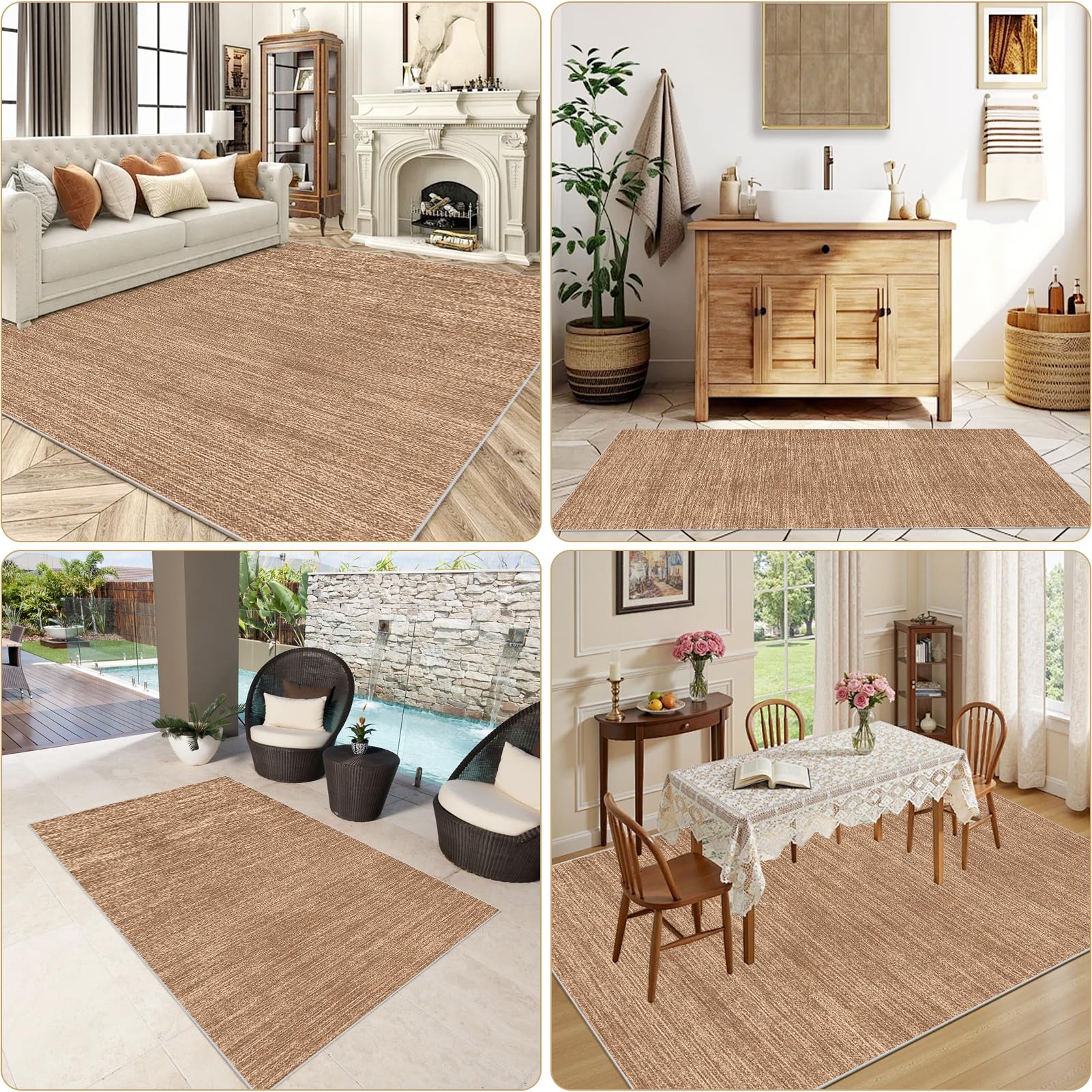 Läufer Teppich Flur 90 x 200 cm Küchenteppich Waschbar Rutschfest Bettvorleger Teppichläufe Küchenläufer Teppich Küche für Durch das Waschbecken Schlafzimmer Wohnzimmer Esszimmer Eingangsbereich