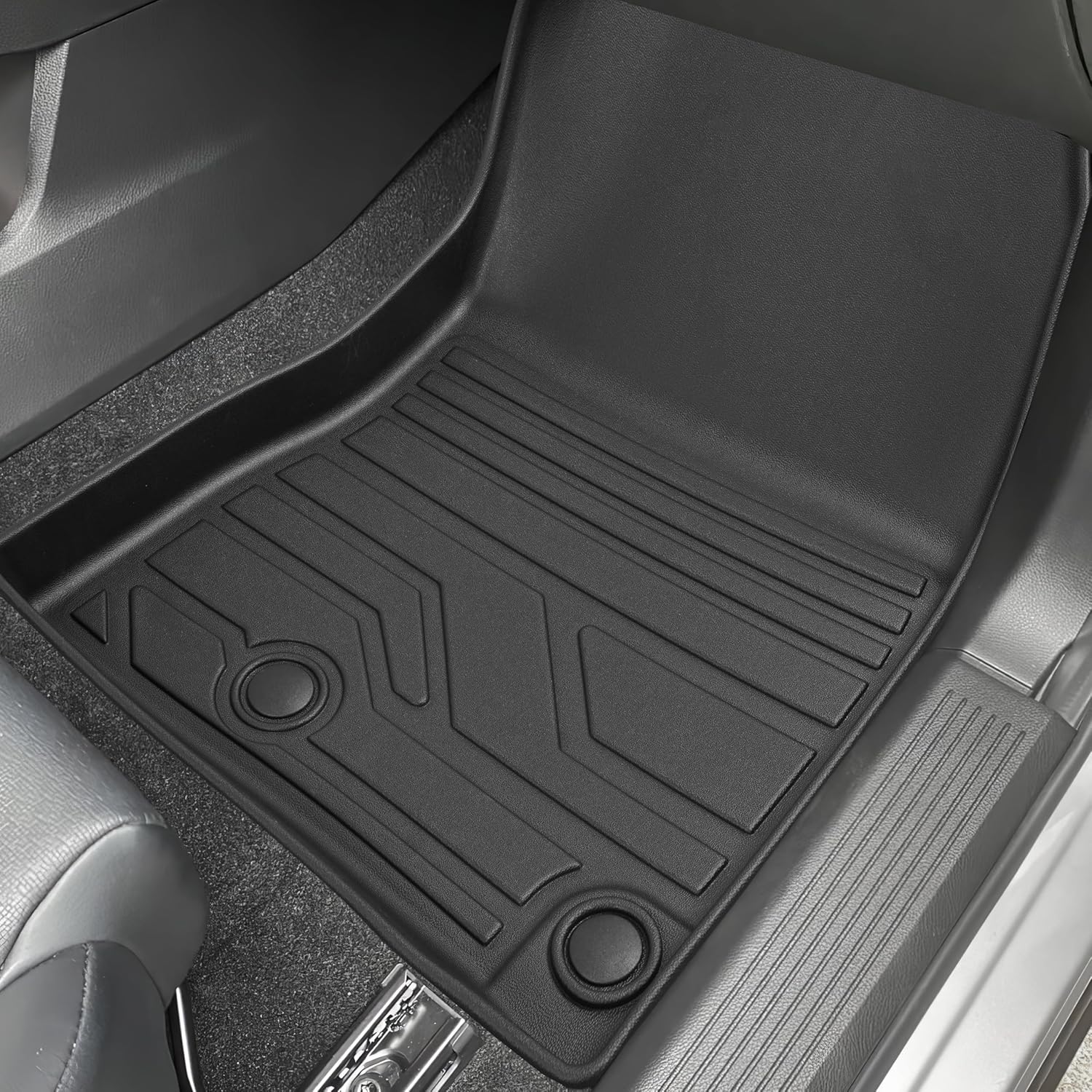 KARPAL Floor Mats for Nissan Rogue 2021-2025 2026 (Not for Sport), TPE Rubber All Weather Protection Floor Liners Nissan Rogue Accessories Car Mats, Front & 2nd Row & Cargo Liner