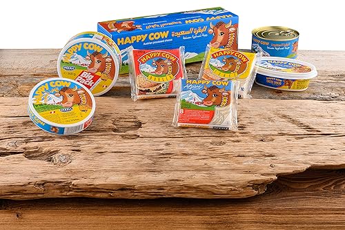 Miniatura 8 de Happy Cow Halal - Queso procesado austriaco de 12 oz (340 g) lata de fácil apertura, rico sabor a cheddar, larga vida útil, perfecto para cocinar,