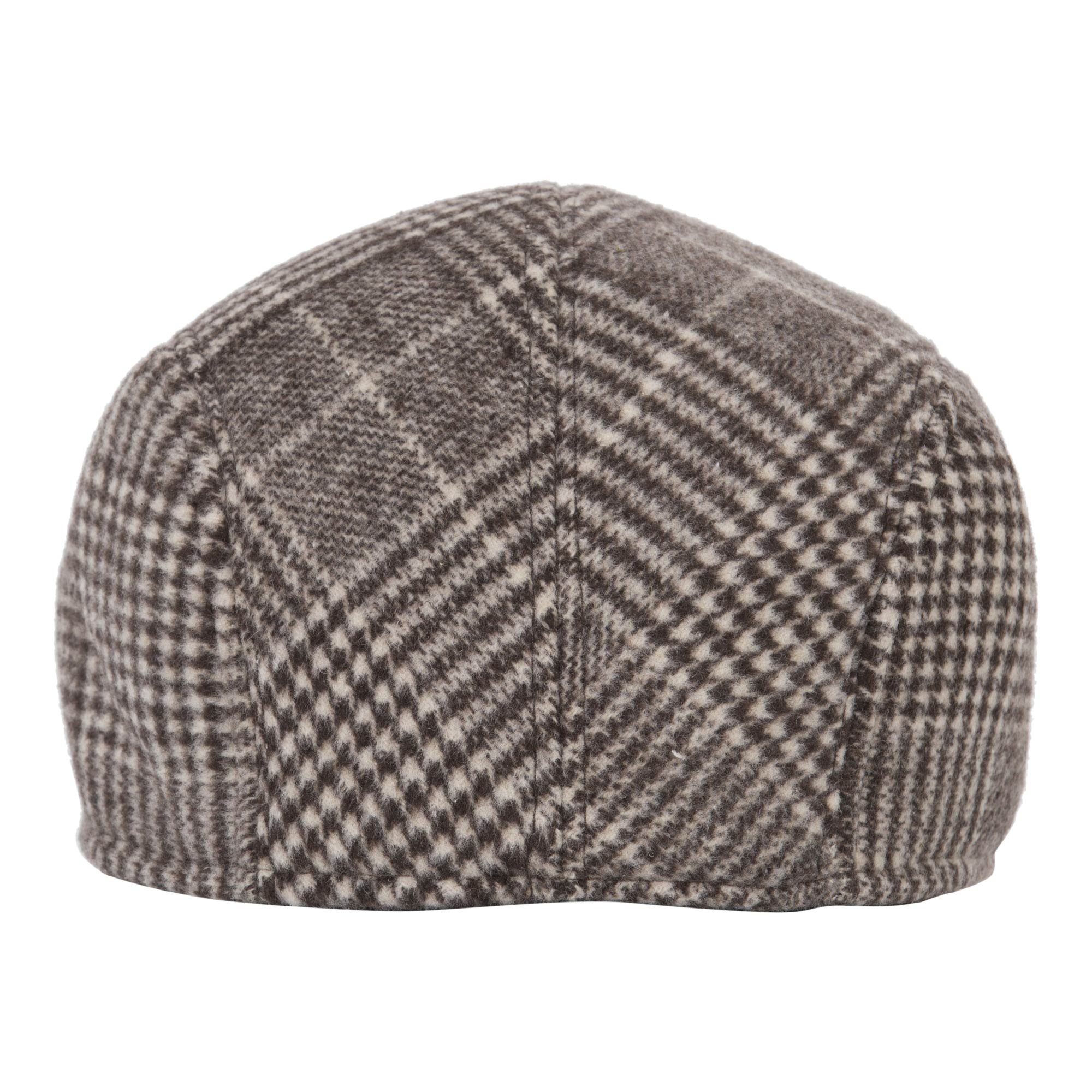 FabSeasons Checkered Golf Flat Cap Brown 1