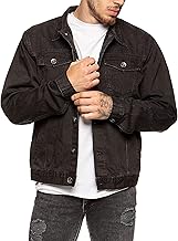 Men's Denim Trucker Denim Jacket Biker Classic Western Style