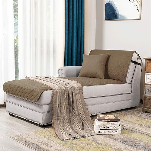 Vista 20 de Chun YI. - Funda reversible para sofá, funda para sillón, fácil de instalar, lavable, cubiertas para sala de estar. Negro