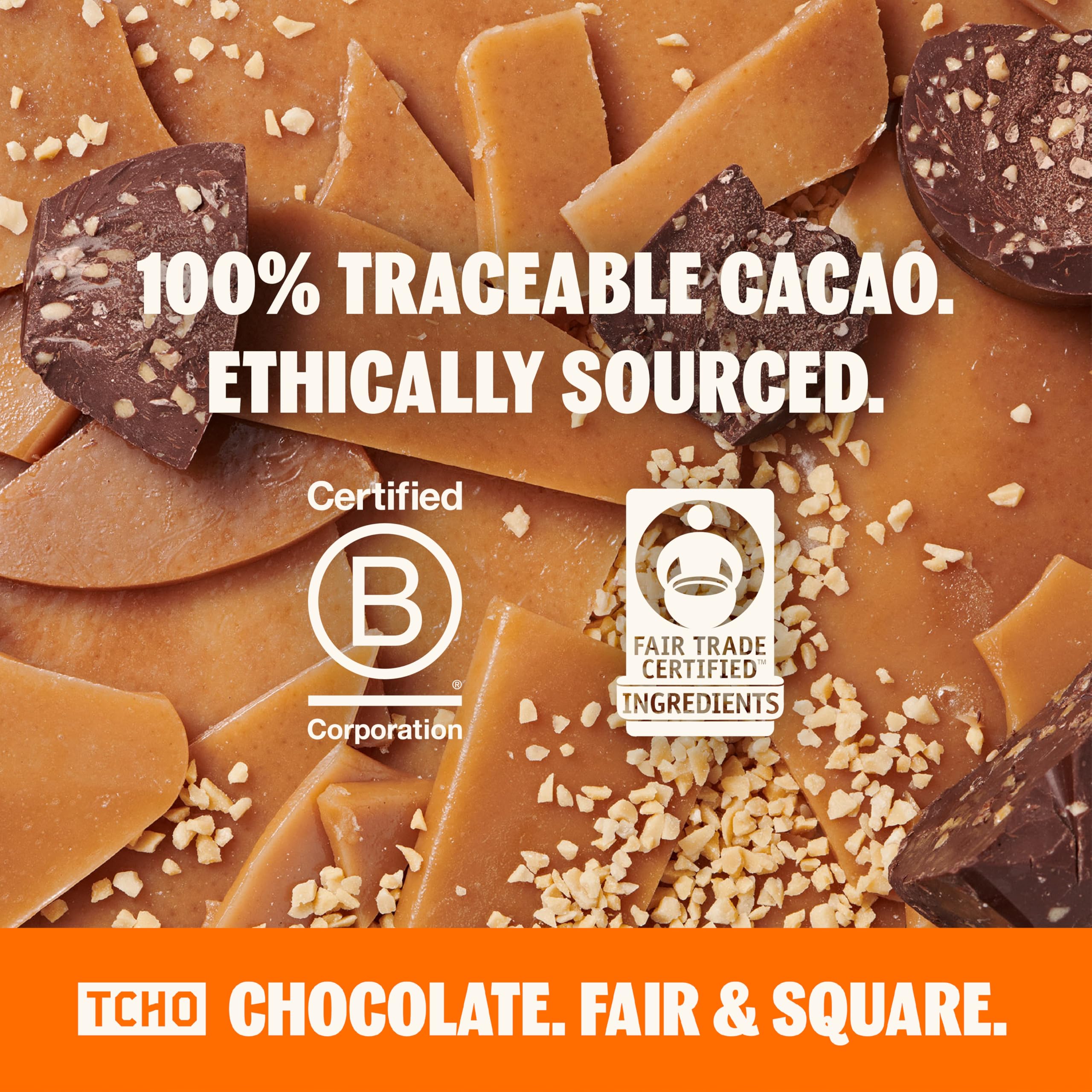 Amazon.com : TCHO Toffee Time 53% Oat-Milk Chocolate Bars (5 pack