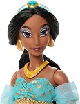 Mattel Disney Princess Jasmine Sparkling Princess Fashion Doll & Accessories with Removable Outfit, Shoes, Necklace & Earrings, Inspired by Movie