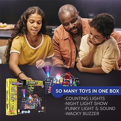 Snap Circuits Light Electronics Exploration Kit | Over 175 Exciting Stem Projects | Full Color Project Manual | 55+ Snap Circuits Parts | Stem Educational Toys For Kids 8+,Multi #TOP2