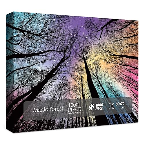 Rompecabezas de 1000 piezas para adultos, difíciles y desafiantes para adultos, rompecabezas de degradado colorido para adultos