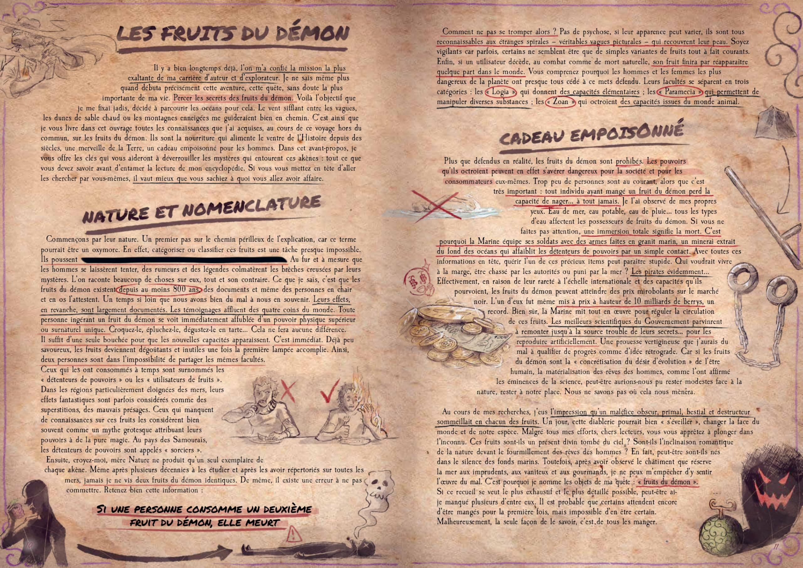 Fruits du Démon, l'Encyclopédie