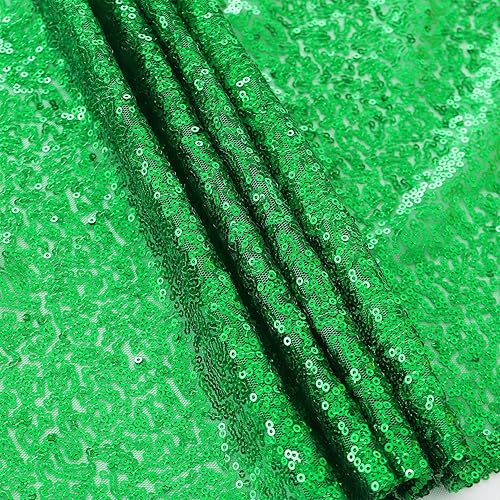 Miniatura 4 de Camino de mesa verde  Paquete de 10 caminos de mesa de lentejuelas de 12 x 72 pulgadas de largo para bodas, fiestas, cumpleaños, reuniones, eventos