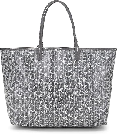 Pre-loved Grey Goyardine Canvas Saint-Louis PM, Grey