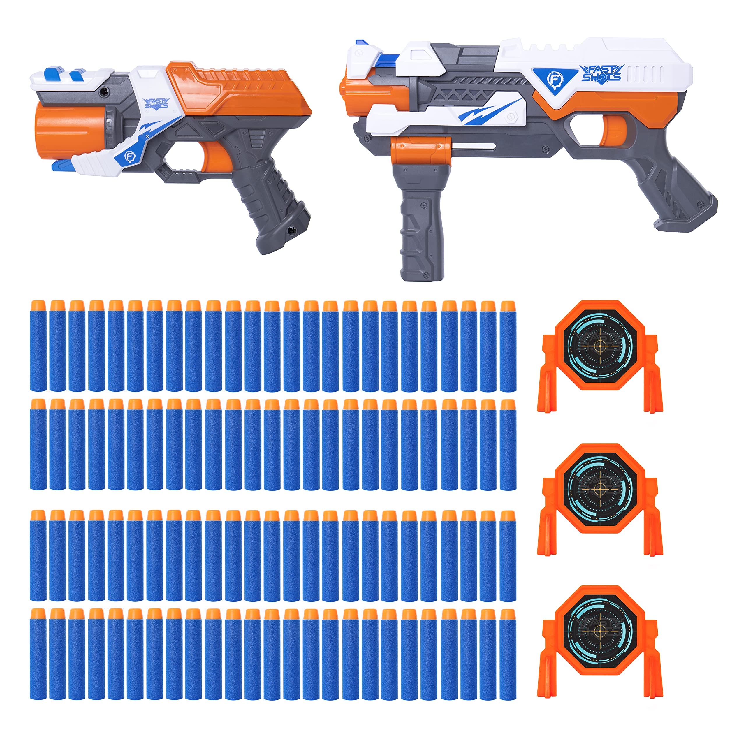 Buy Fast Shots Deluxe Set of 2 Dart Toy Blaster Guns, Ultimate Lambda