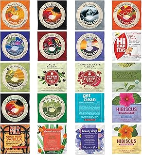 The Republic of Tea – Premium Assortment of Teas & Herbs, 40 Individually Wrapped Tea Bags