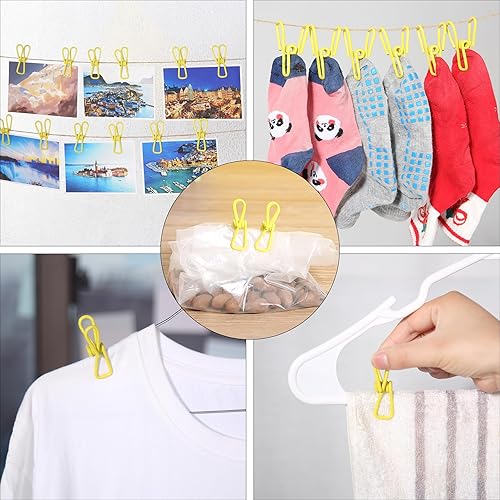 Miniatura 15 de Mr. Pen - Clips para chips, paquete de 18, 2 pulgadas, colores pastel, clips de acero con revestimiento de PVC, clips para bolsas, clip para chips