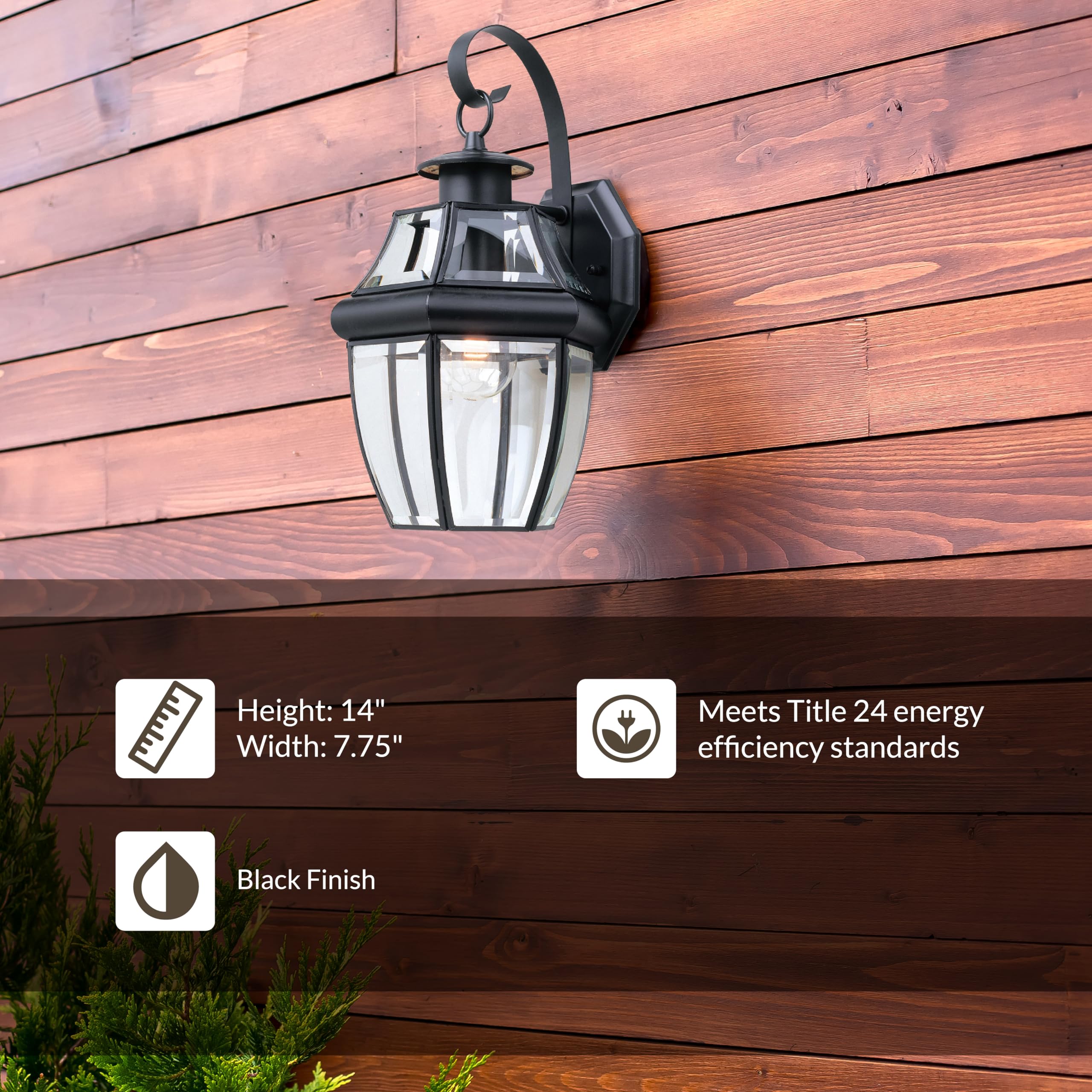 Generation Lighting 8067-12 1-Light Lancaster Outdoor Wall Lamp