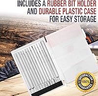 Vista 3 de Baker and Bolt 12-Piece 6" Long Hex Head Allen Wrench Drill Bit Set – Impact Ready, S2 Steel, SAE, 1/4" Hex Bit Set with Storage Case