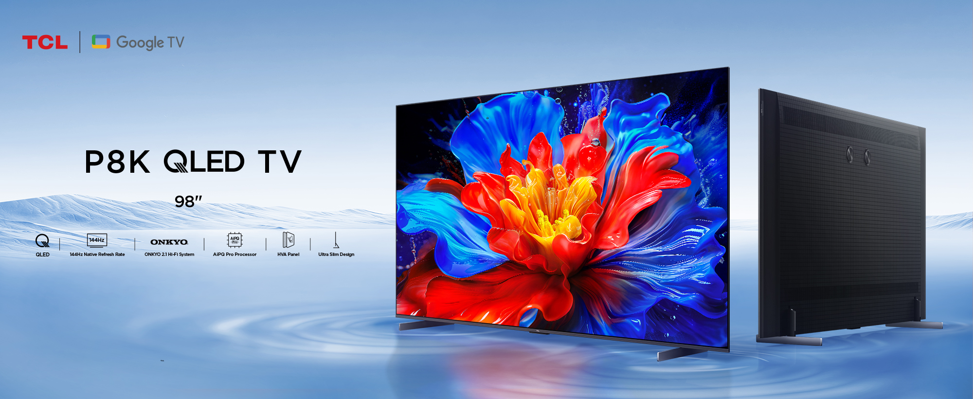 TCL 248 cm (98 inches) 4K Ultra HD Smart QLED Google TV 98P8K