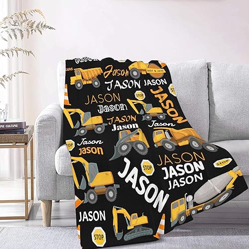 Vista 175 de Manta de construcción para regalo, manta de franela ultra suave y acogedora, manta de forro polar ligera y mullida, manta de felpa cálida para sofá