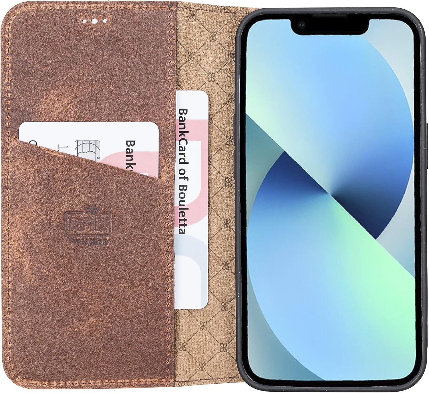 Leather Wallet Case for iPhone 13 Pro (6.1”) Folio Cases with Card