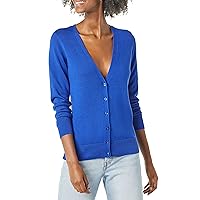 Amazon Essentials Cardigan Leggero Girocollo (Disponibile in Taglie Forti)