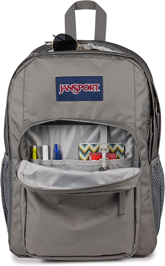 JANSPORT Big Day Pack Large Backpack, 15 Inch Laptop Compartment, 43.5 x 19 x 32.5 cm, Graphite Grey, Grey