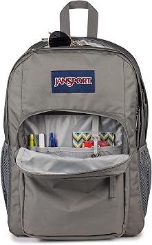 JANSPORT Big Day Pack Large Backpack, 15 Inch Laptop Compartment, 43.5 x 19 x 32.5 cm, Graphite Grey, Grey