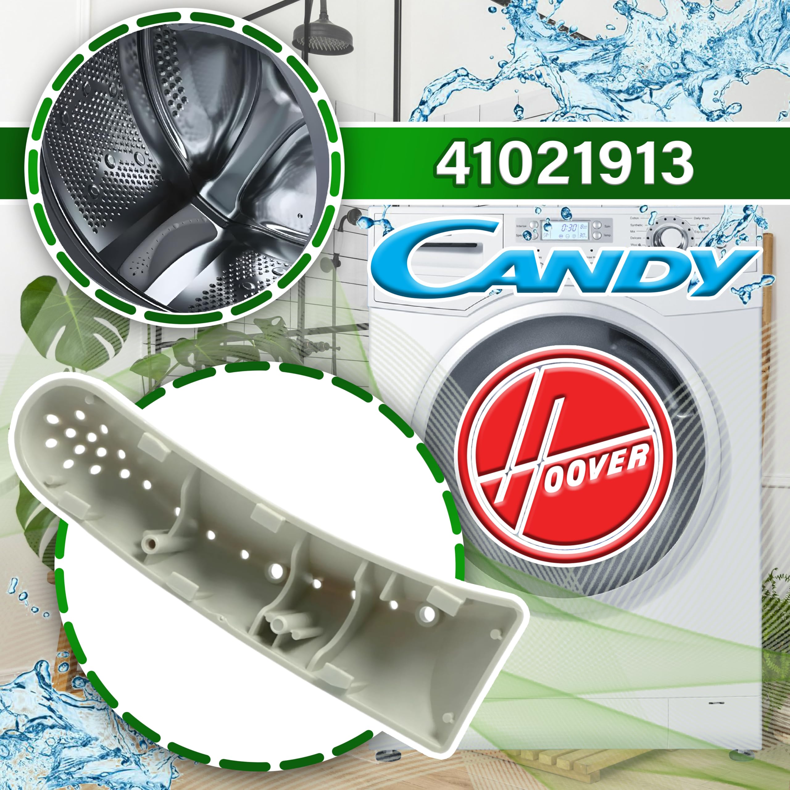 TRASCINATORE PALA CESTO CAPI LAVATRICE CANDY HOOVER ORIGINALE - Foto 6