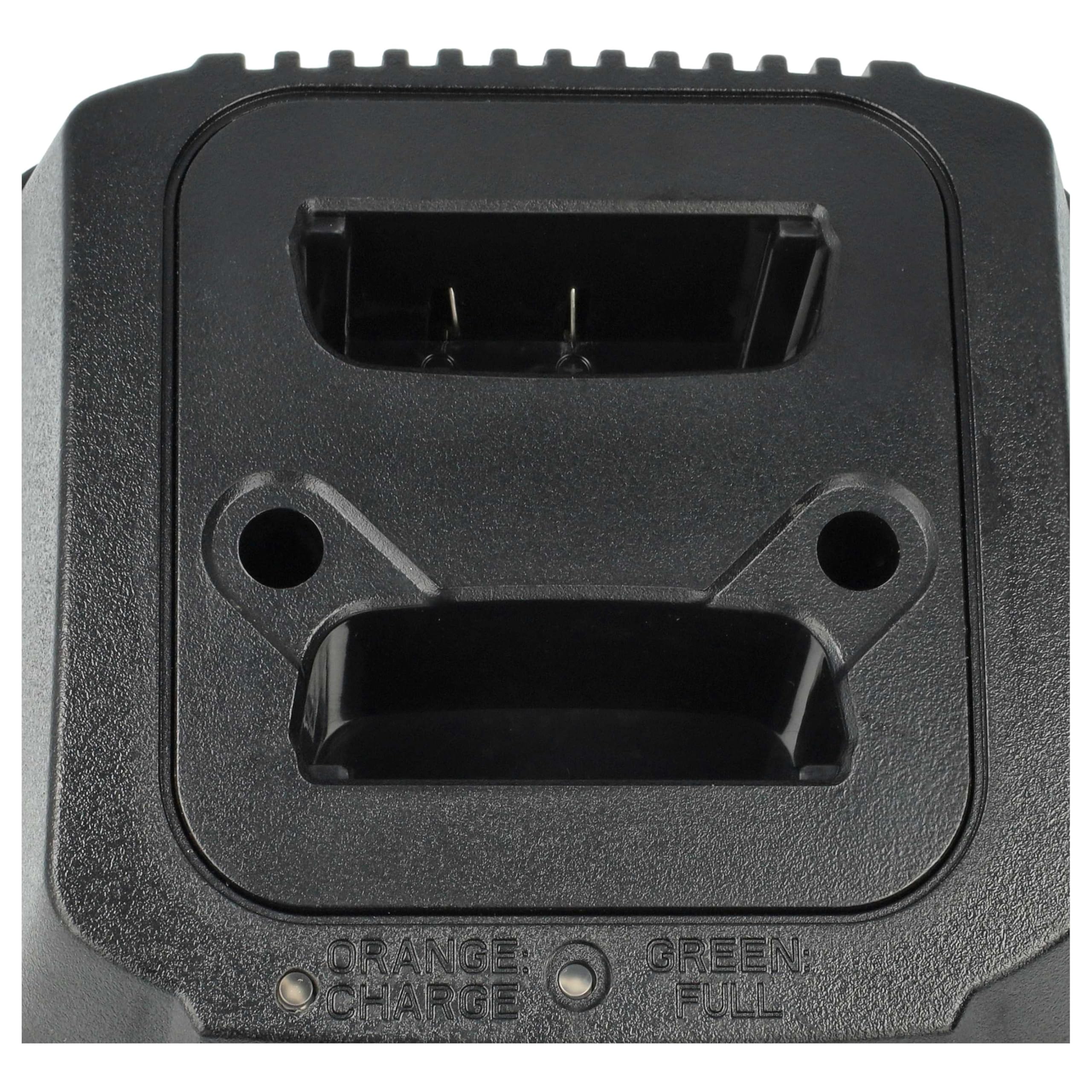 vhbw Cargador Dual Compatible con Motorola MTP 830S, 850 baterías de Radio - Estación de Carga + Fuente de alimentación, 4-15 V, 0,8 (2 x 0,4) A