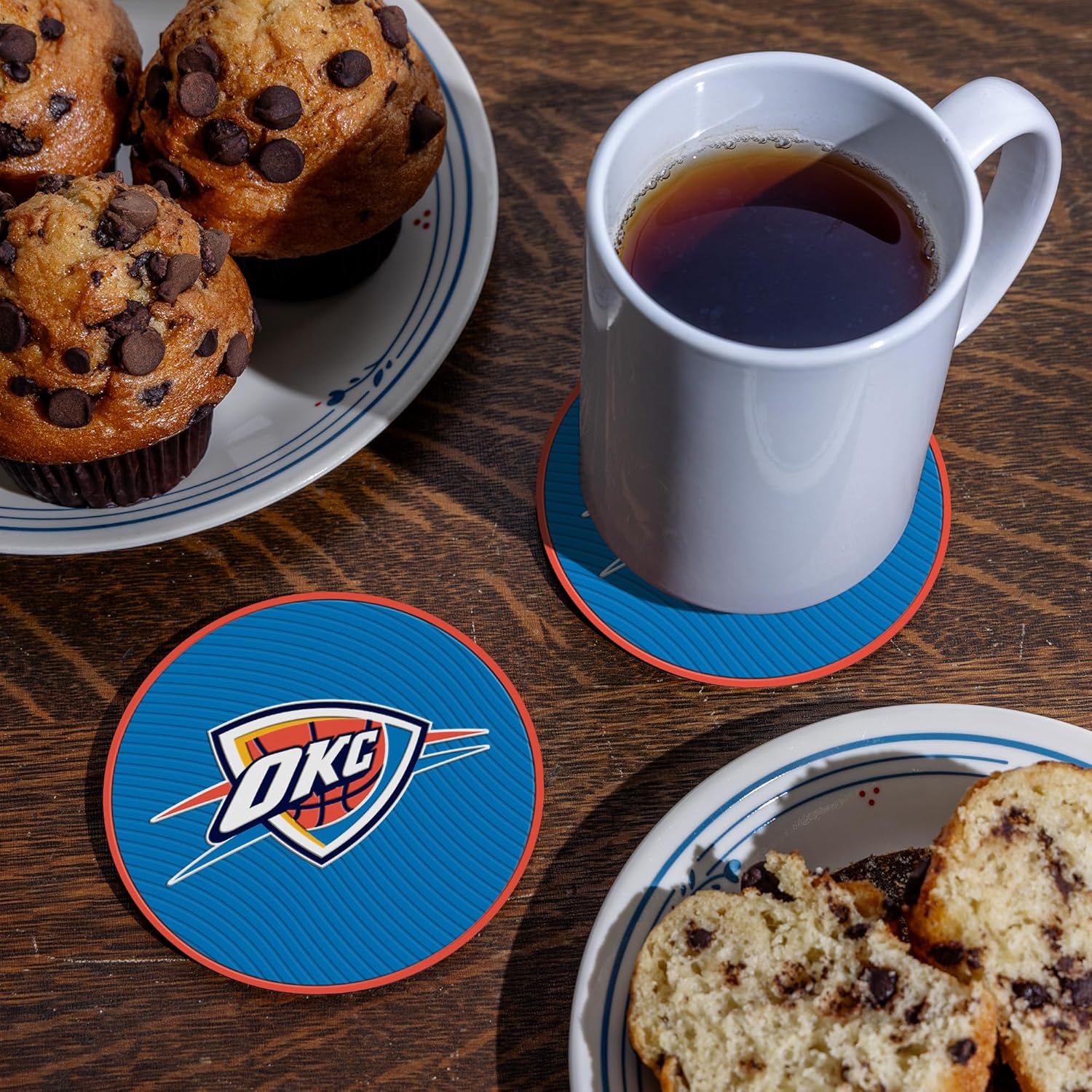 Rico Industries NBA Basketball Standard Classic Favorites: PVC Coaster Set (4-Pack) - Image 3