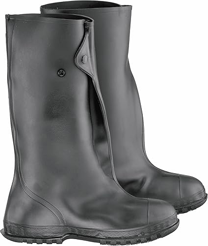 ONGUARD - Suela exterior con tacos de 4 vías, botas impermeables para hombres y mujeres, hechas de PVC, color negro, talla XS-2X