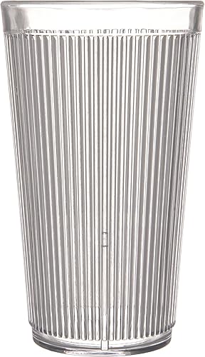 Miniatura 3 de Carlisle FoodService Products 403407 Crystalon RimGlow Caribbean - Vaso de policarbonato (16 onzas), transparente