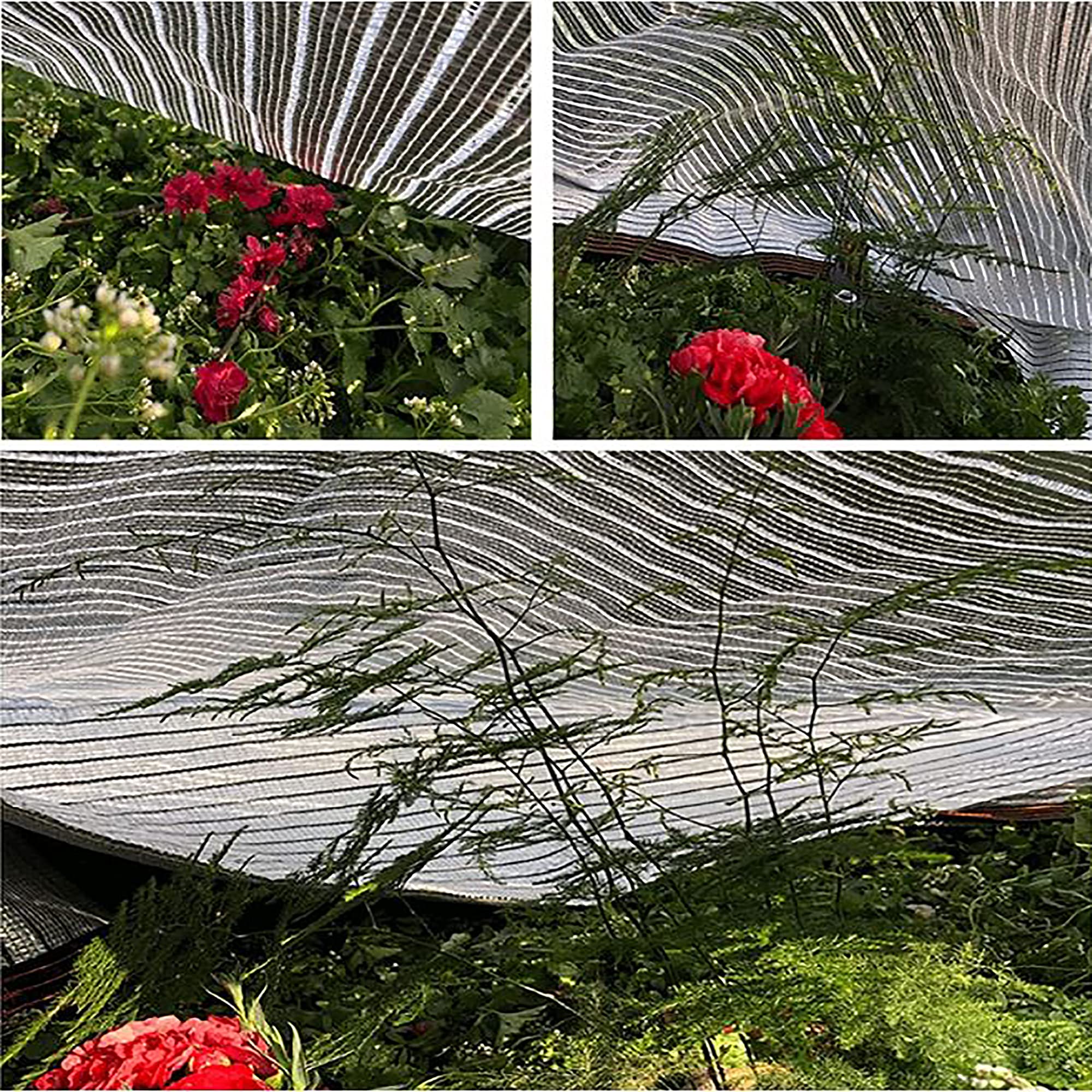 Schattennetz Aus Aluminiumfolie, 6x15 M, UV-beständig, 85% Schatten – Für Gewächshaus, Terrasse, Camping