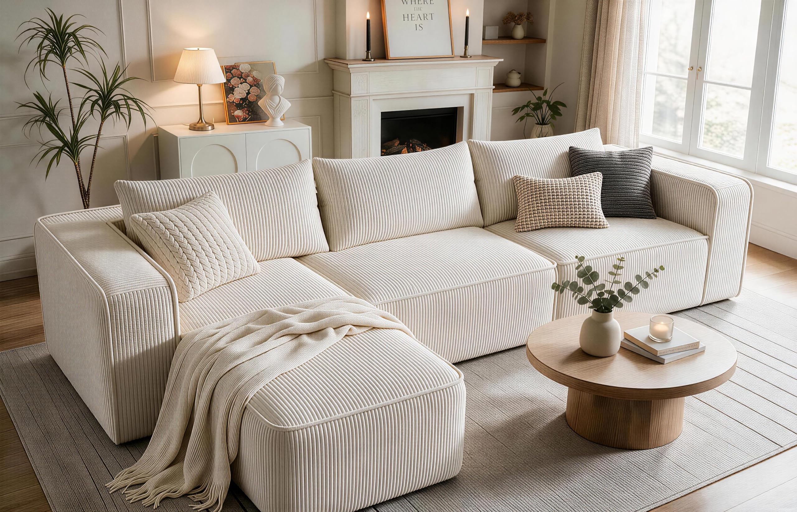 YITAHOME Oversized Cloud Couch Sectional in Beige
