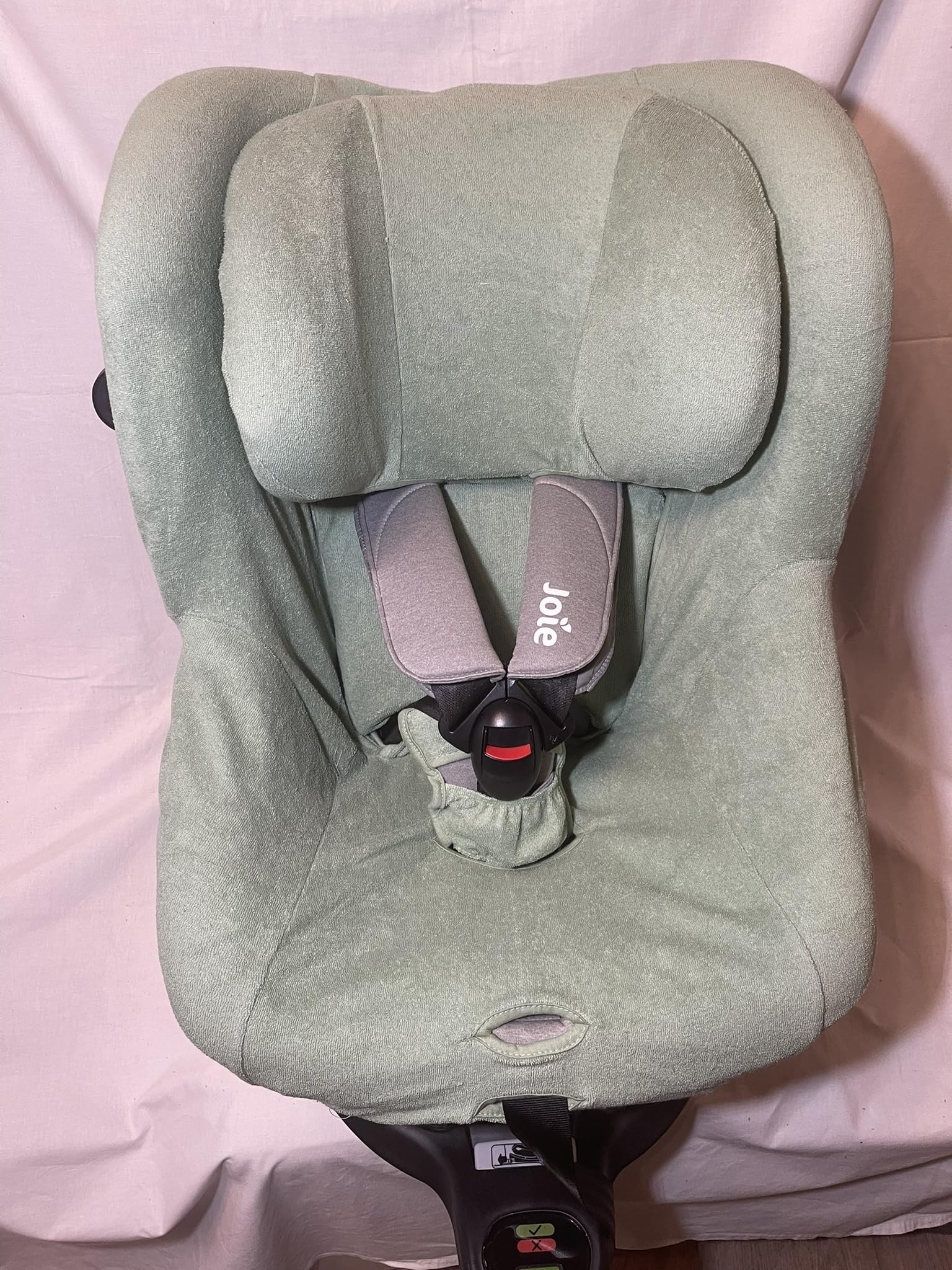 Sommerbezug Schonbezug für Joie Spin 360 GT und I-Spin 360 Frottee 100% Baumwolle salbei