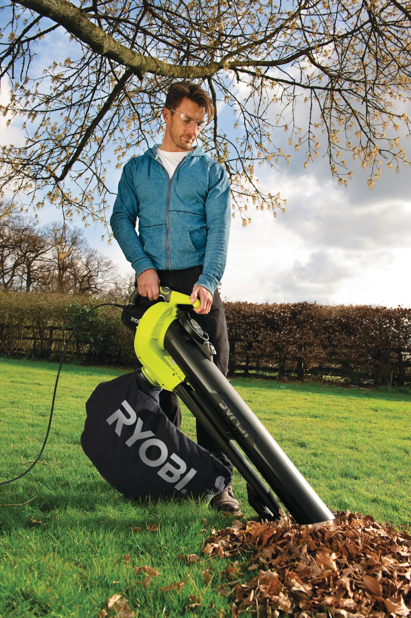 RYOBI - Bolsa colectora Universal RAC396, Volumen: 45 L, para soplador de Hojas