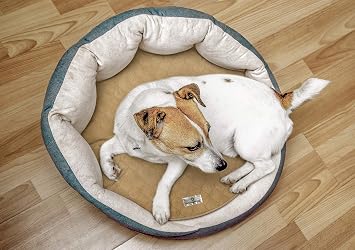 Pet Parents Pawtect Pads Washable Pee Pads for Dogs (2pack) of Premium Dog Pee Pads, Waterproof Puppy Pads & Reusable Dog Pads, Whelping Pads & Modern Pee Pads for Dogs (Tan/Grey, 17 Round)