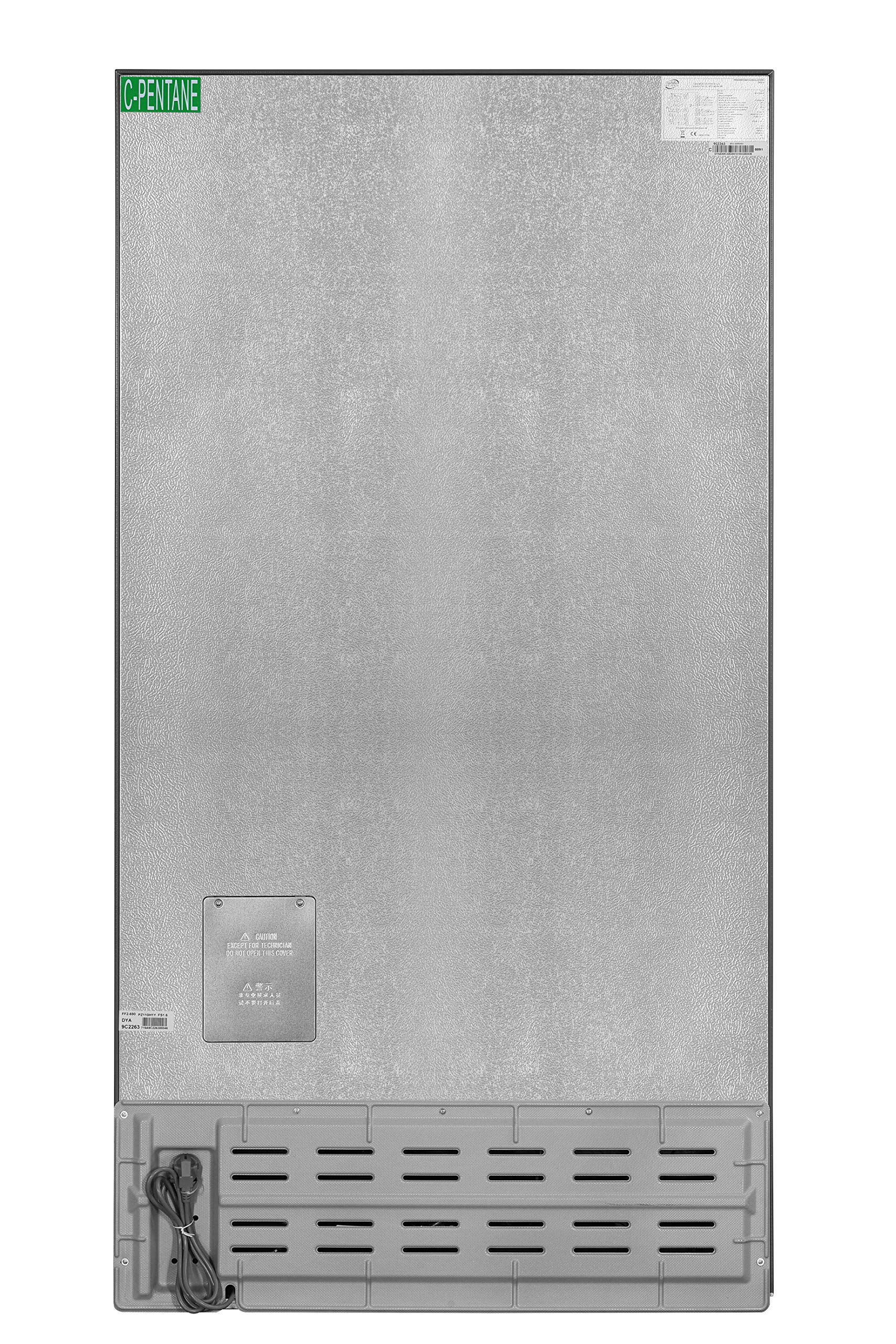 Daya, frigorifero side by side, DFA-69DNH3XF0, classe F, total inox, no frost, drink dispenser, display LCD